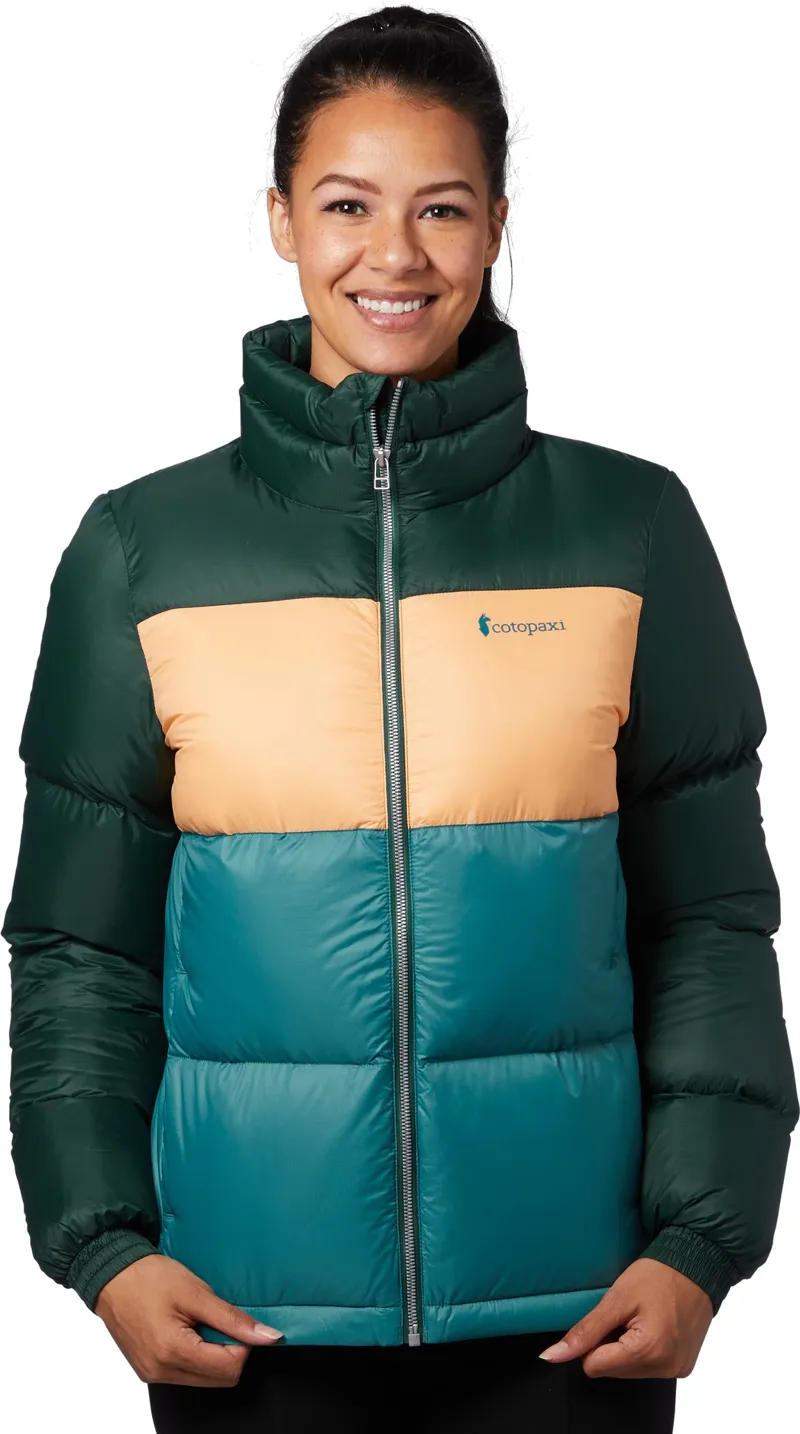 Cotopaxi Womens Solazo Down Jacket - Dark Forest - Melon-2